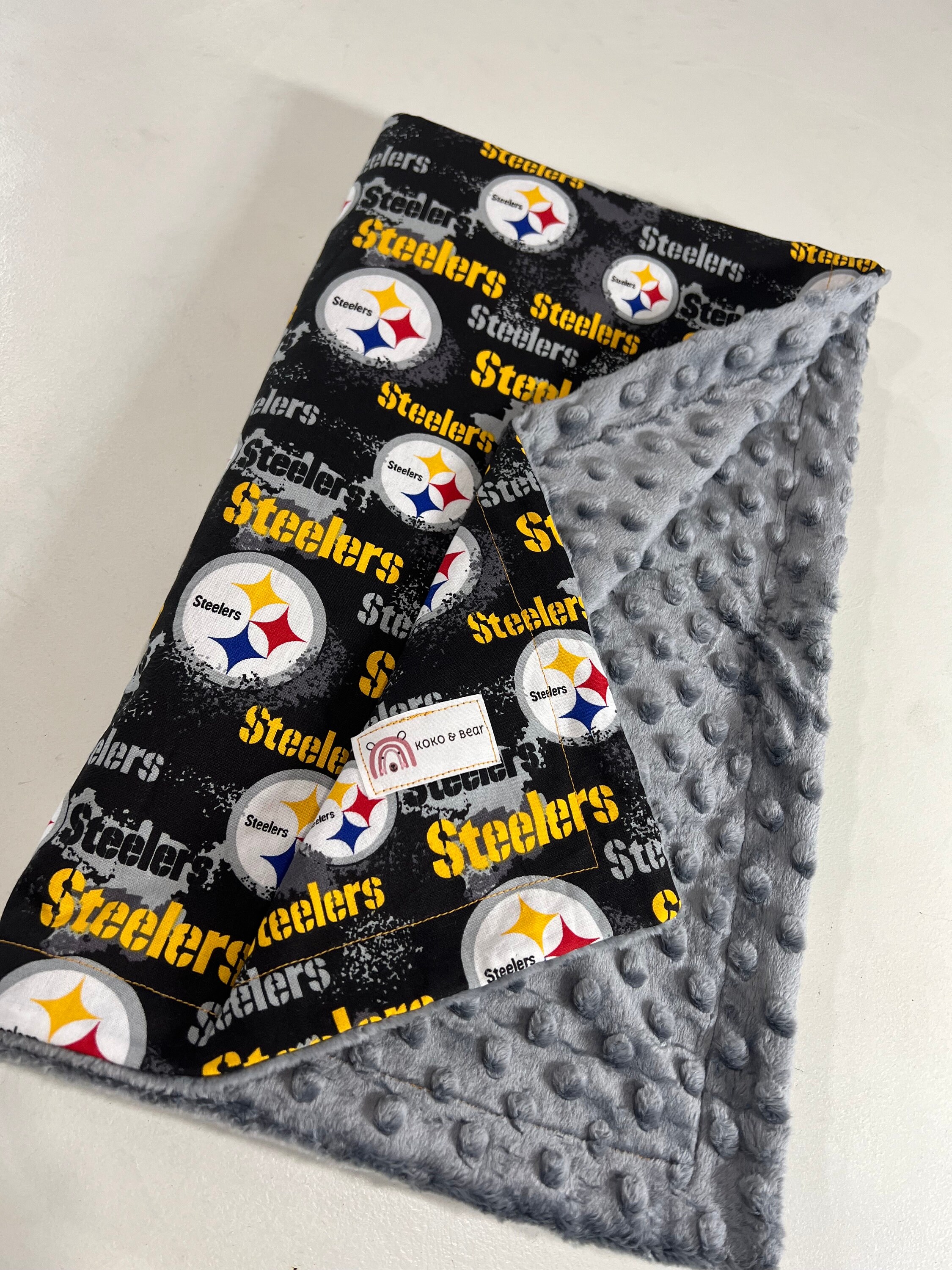 Pittsburgh Steelers Digital Baby Minky Blanket