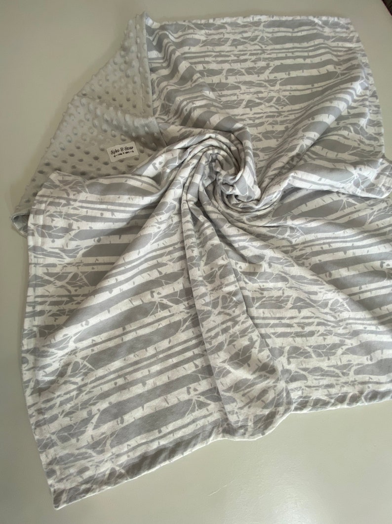 Majestic Aspen Trees Baby Minky Blanket Etsy