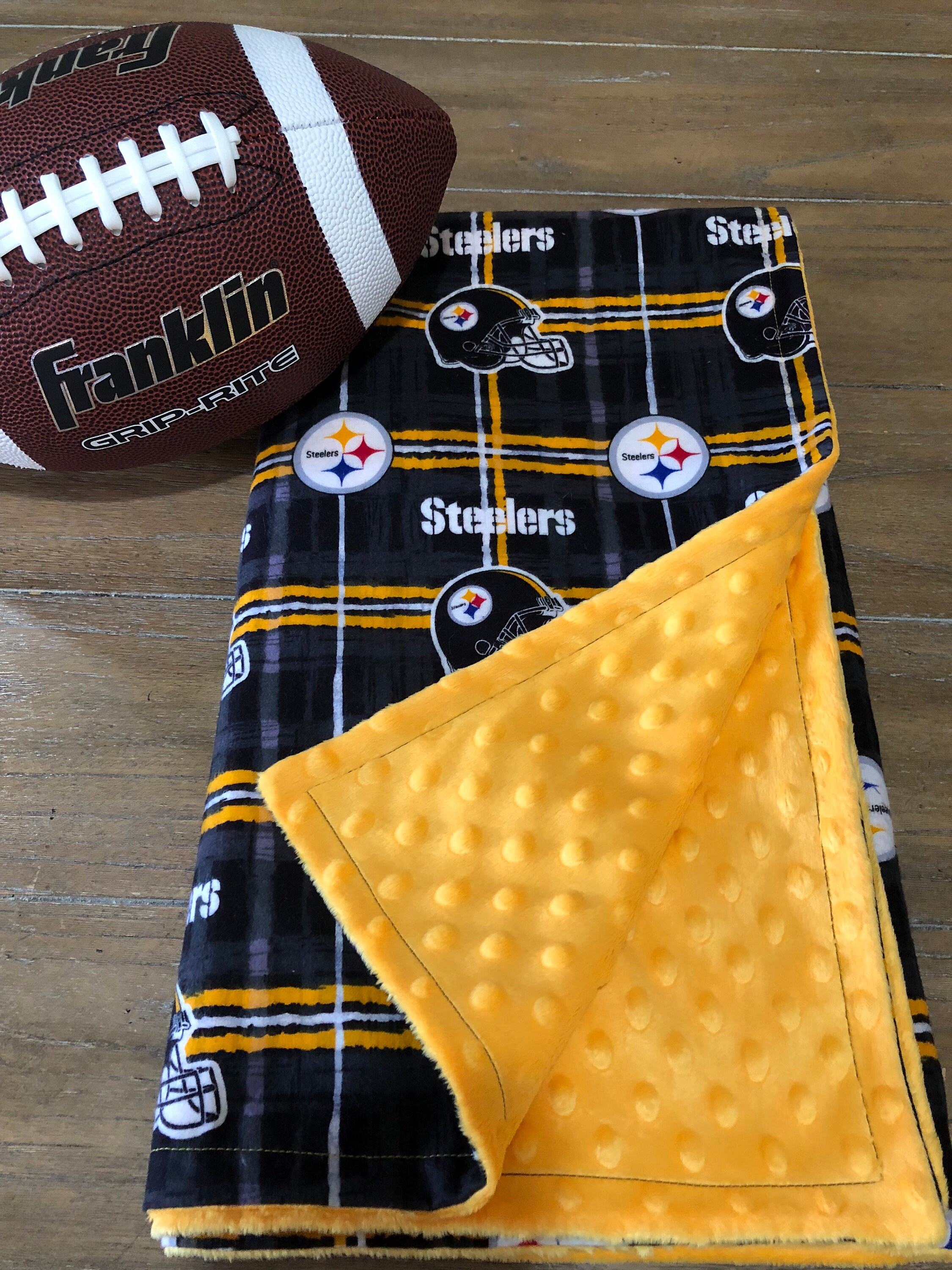 Steelers NFL Baby Minky Blanket Etsy