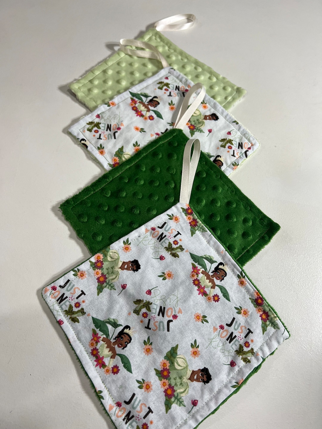 Just One Kiss Tiana Minky Binky Holder Etsy