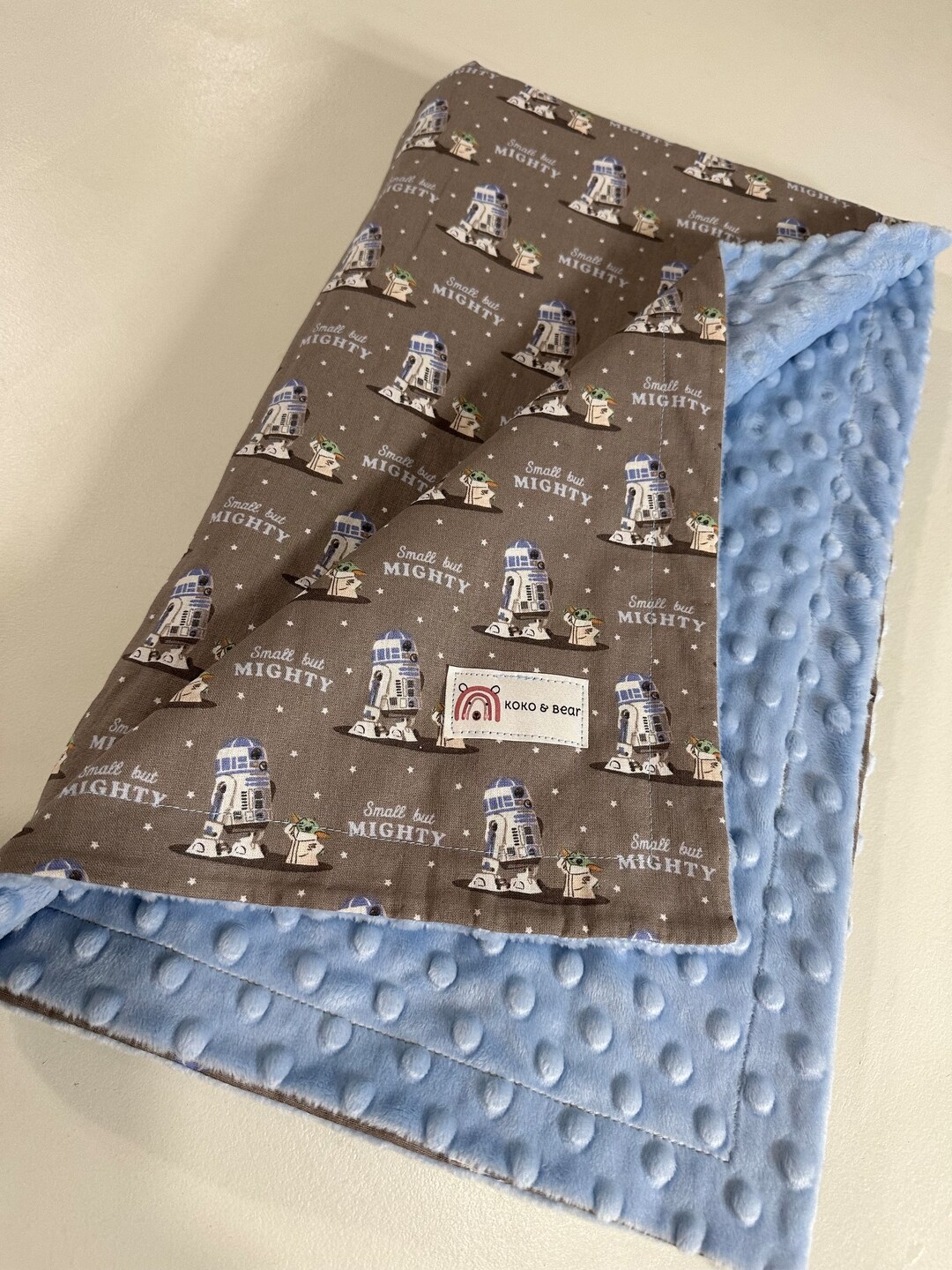 Star Wars Tiny but Mighty Baby Minky Blanket - Etsy
