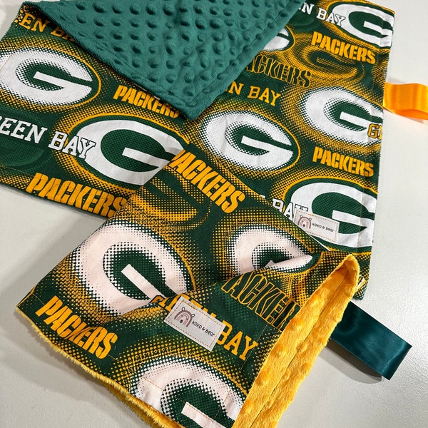 Green Bay Packers Large Logo Baby Minky Lovey