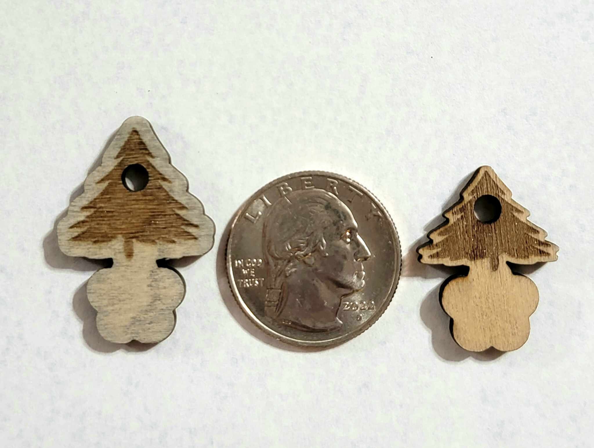Tree-shaped Large Basswood Wood Bail_2000 for Hanging Glass, Wood ...