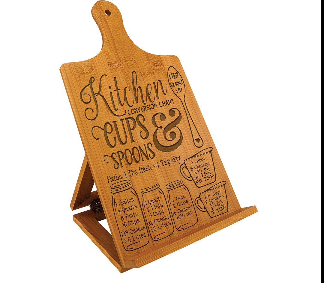 Cookbook Stand, Personalized Cookbook Stand, Tablet Holder, Recipe