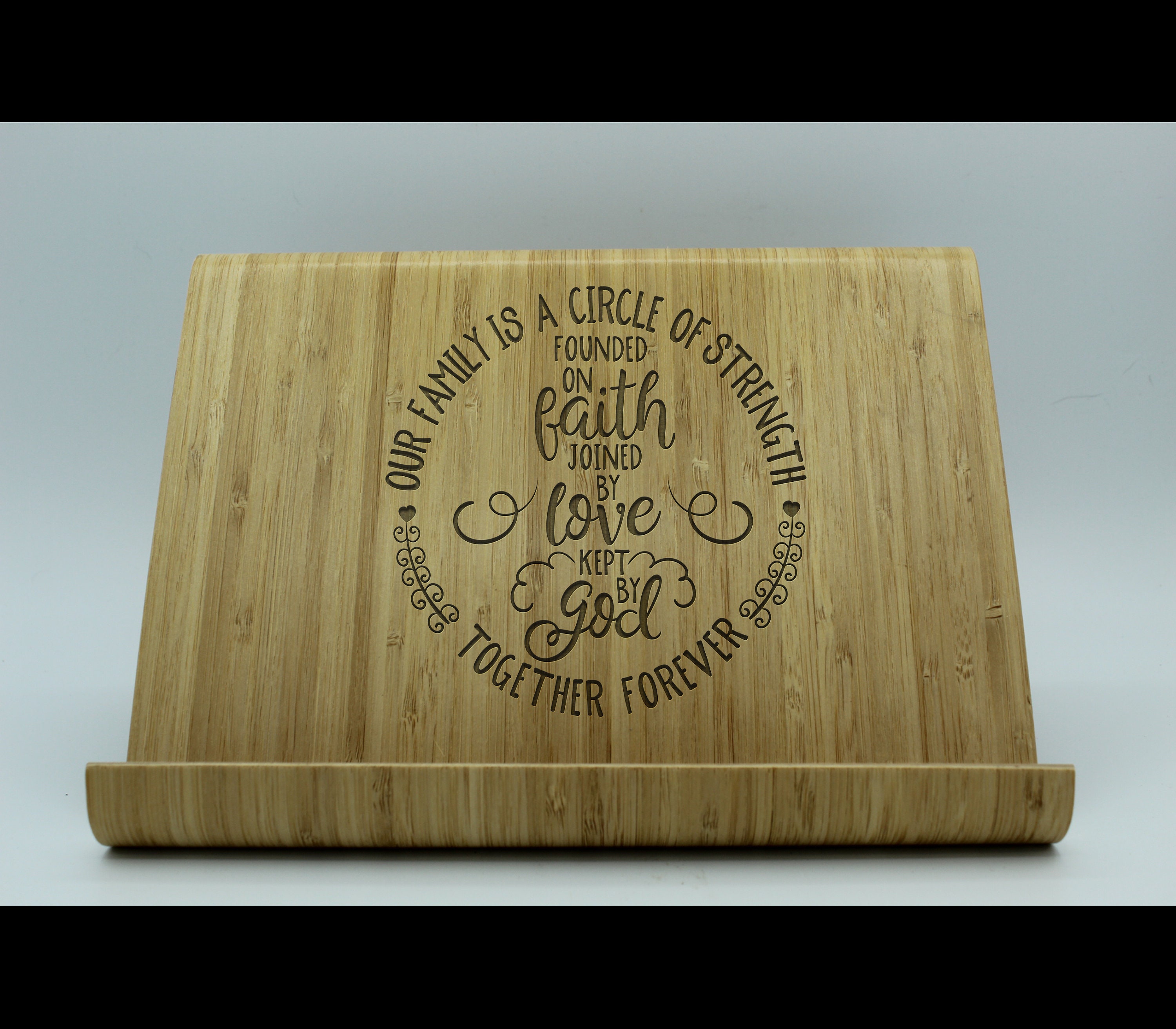 Personalized engraved cookbook holder Customized easel for Etsy