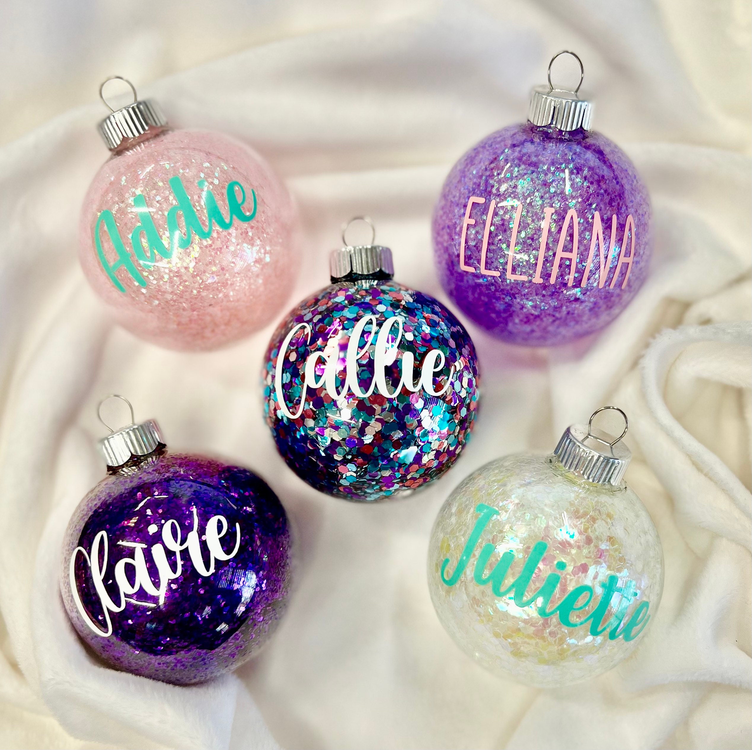 Purple Hues and Me: Glitter Foam Christmas Tree Ornament