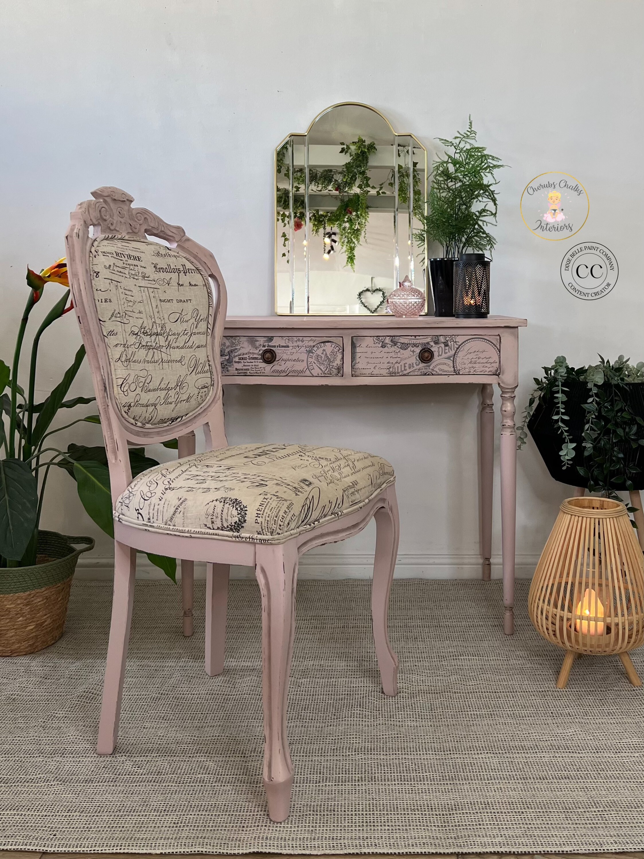 Elegant vanity sale chairs