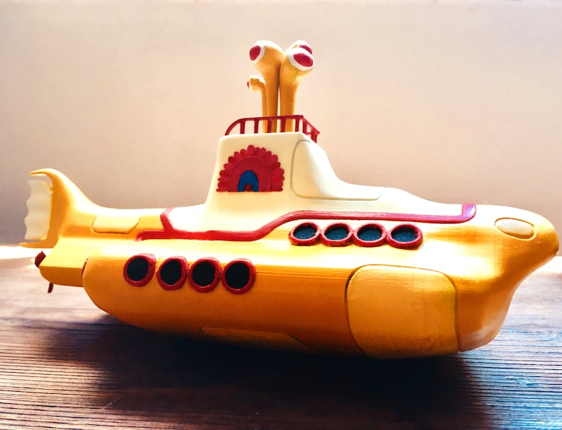 The Yellow Submarine Model Kit Etsy