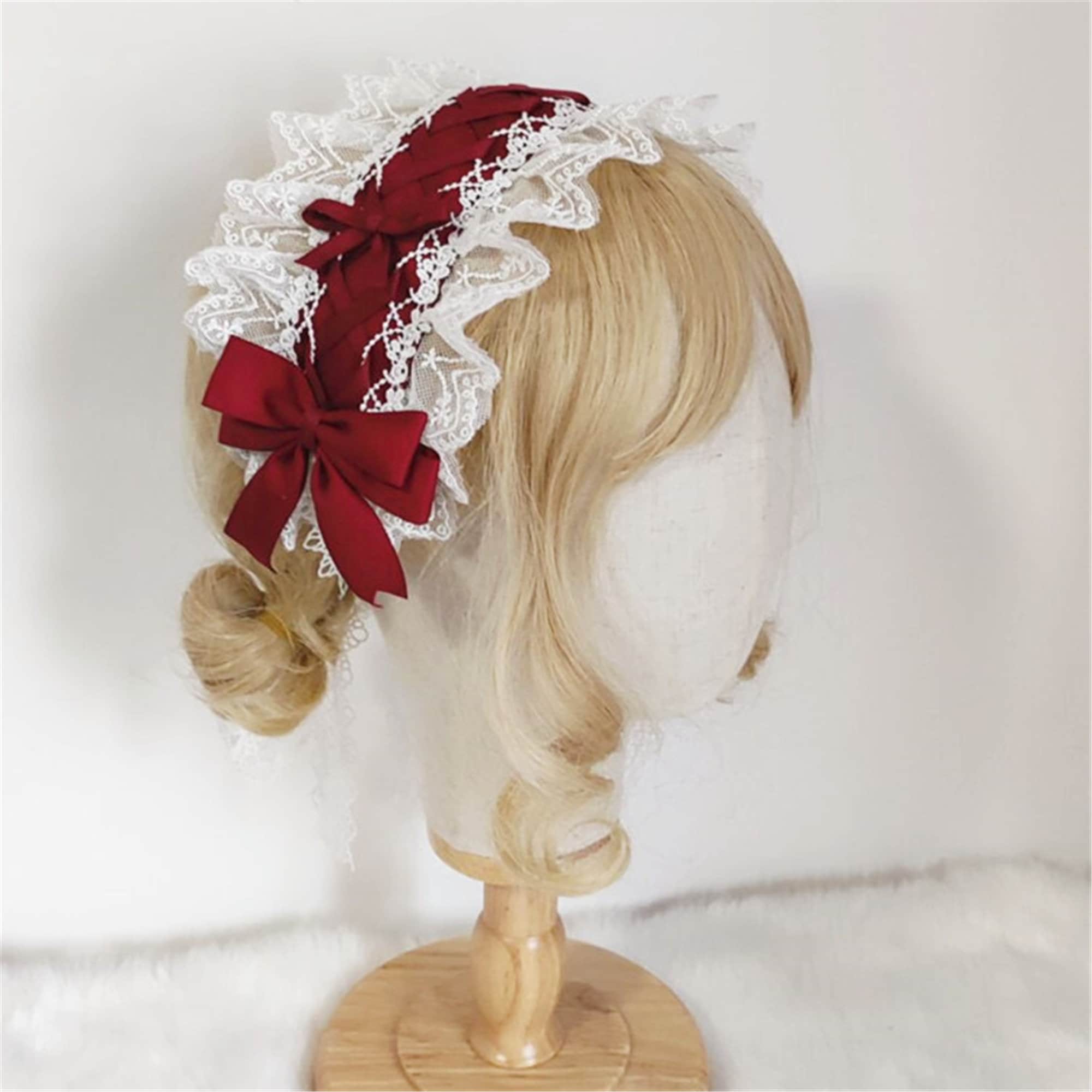 Lolita Fashion Accessories Japanese Girls Lace Headpiece | Etsy