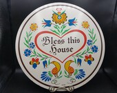 Vintage Jacob Zook Pennsylvania Dutch Hex Sign on Masonite
