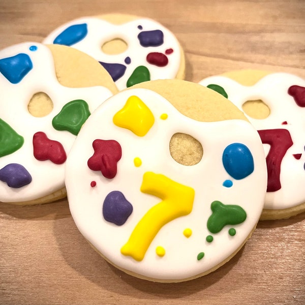 Art Palette Cookies Etsy