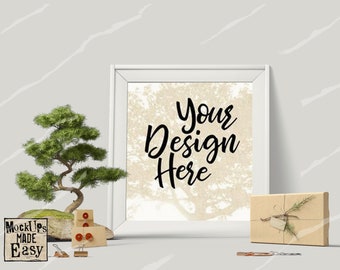 White Decor Mockup Front View Beautiful Mockup White Etsy