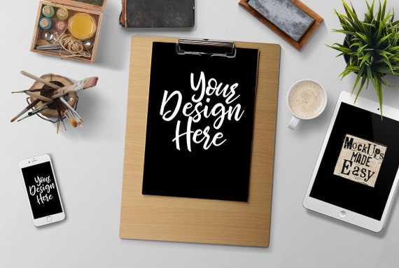 Computer Screen Mockup Artist Or Office Mockup Ipad And Etsy