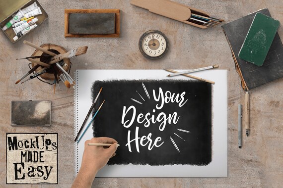 Mockup For Artist Or Product Artist Mockup Artist S Etsy