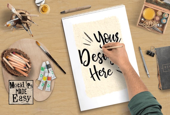 Mockup For Artist Or Product Artist Mockup Artist S Etsy
