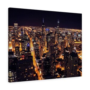 Chicago Nights Premium Wall Canvas