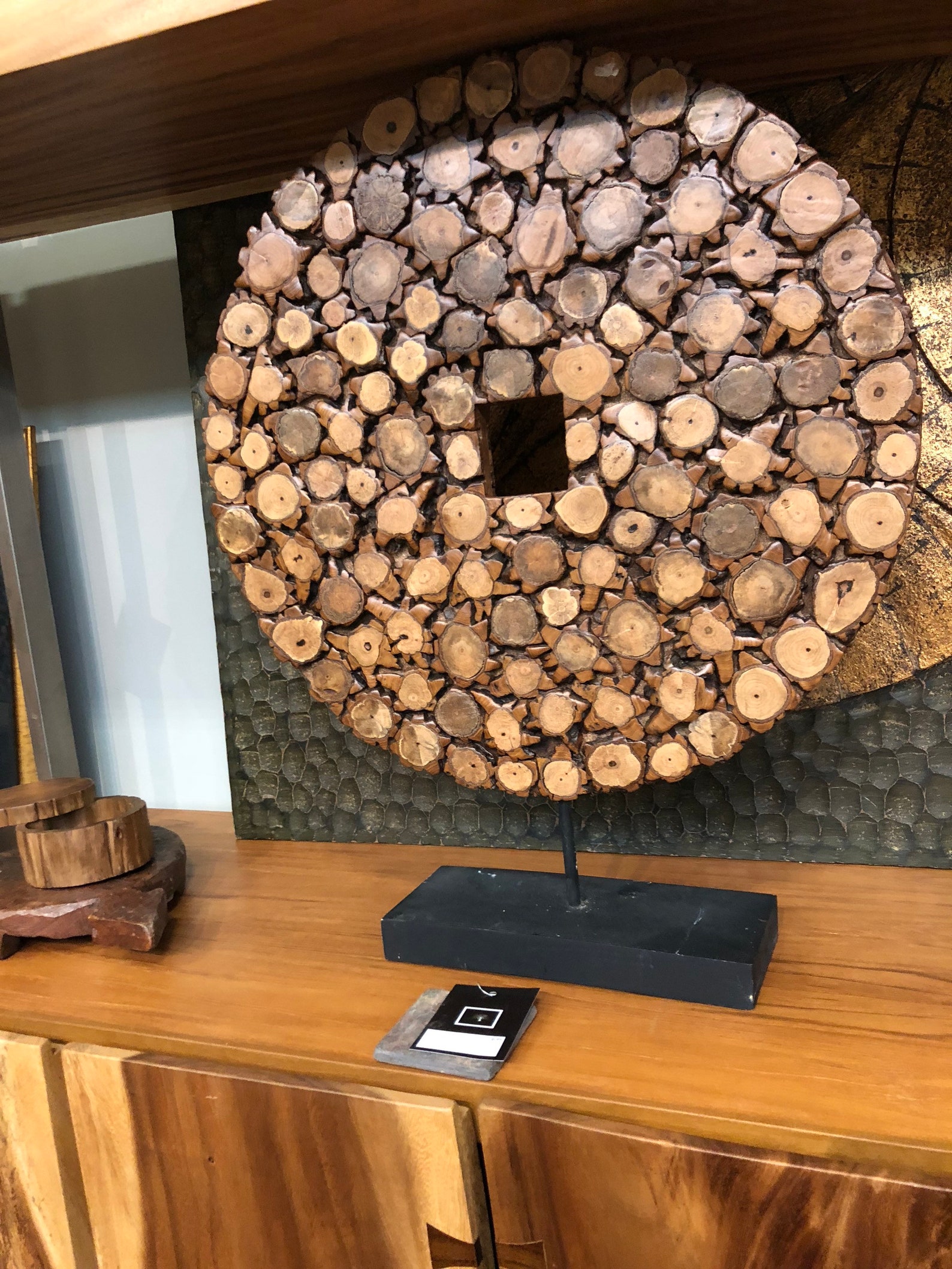 Wood Unity Slices Disk on Stand Etsy