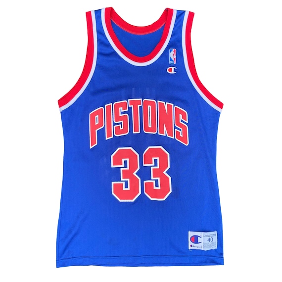 Vintage CHAMPION Detroit Pistons NBA basketball jersey GRANT HILL '90s