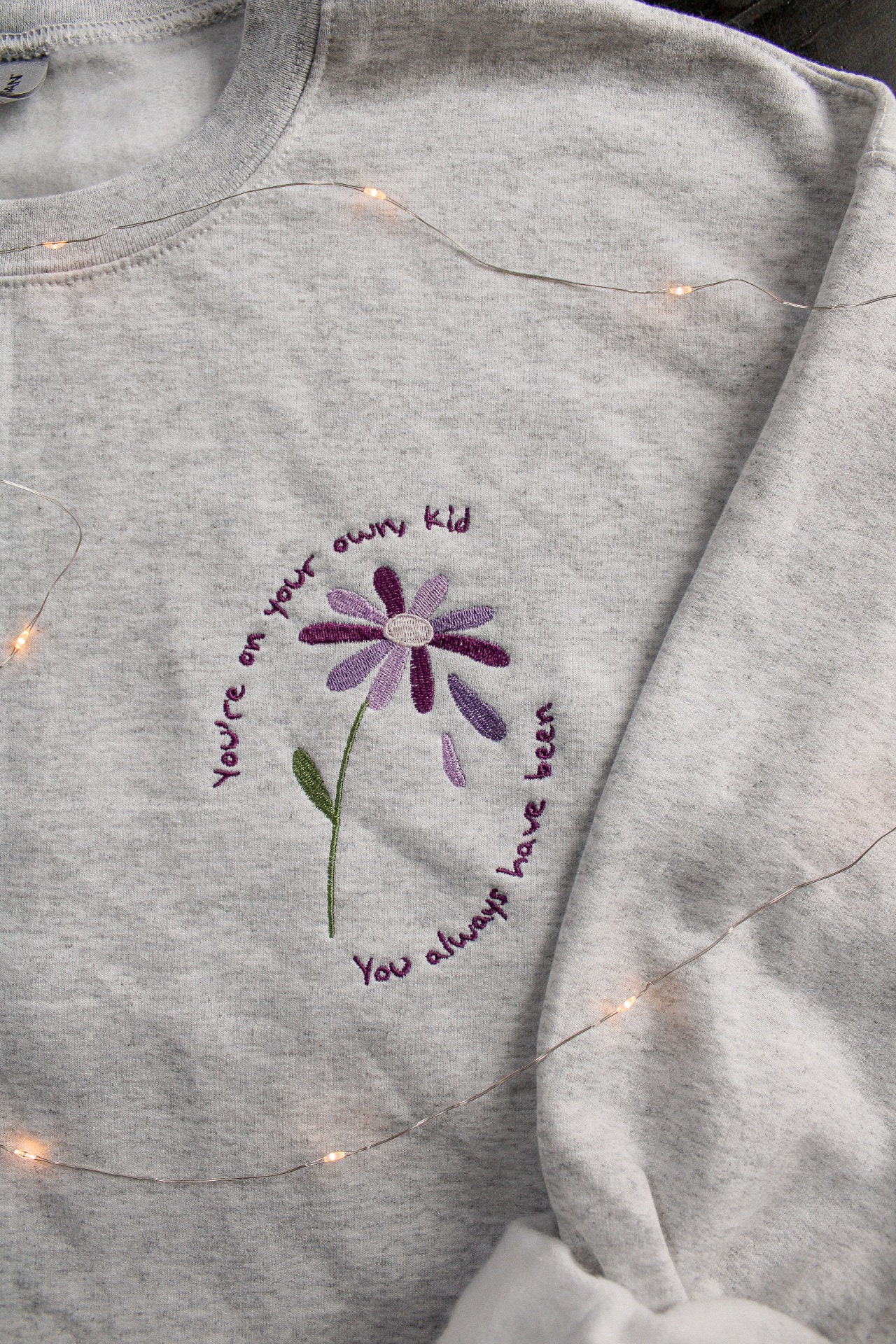 You're on Your Own Embroidered Sweatshirt // YOYOK // You