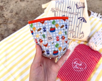 Farmers Market Drink Sleeve // Iced Coffee Sleeve // Beverage Cup Sleeve // Drink Cozy