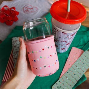 Iced Drink Sleeve // Eras Holiday Lights // Beverage Cup Sleeve // Drink Sleeve