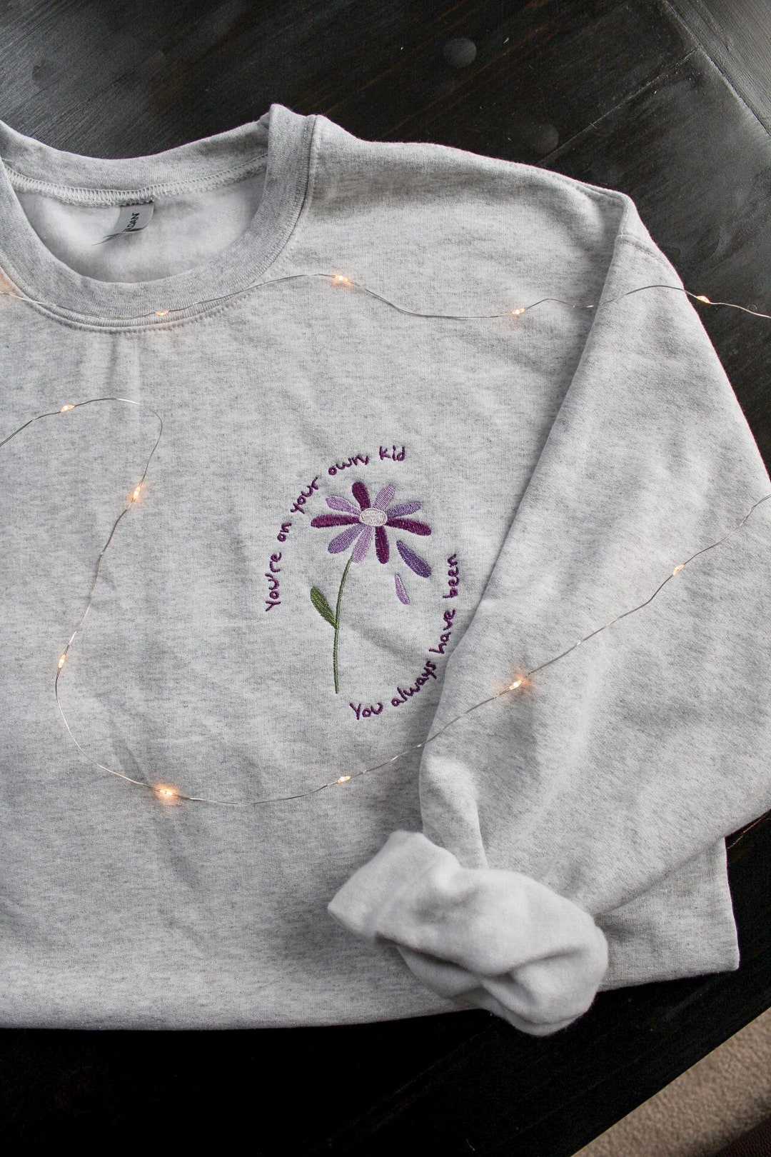 新入荷 You're on Your Own Embroidered Sweatshirt // YOYOK // You トップス