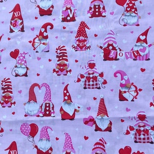 Valentine Love Gnome Bouffant or Scrubcap -Surgery hat