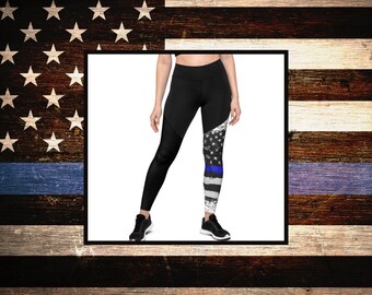 Police Leggings - Etsy