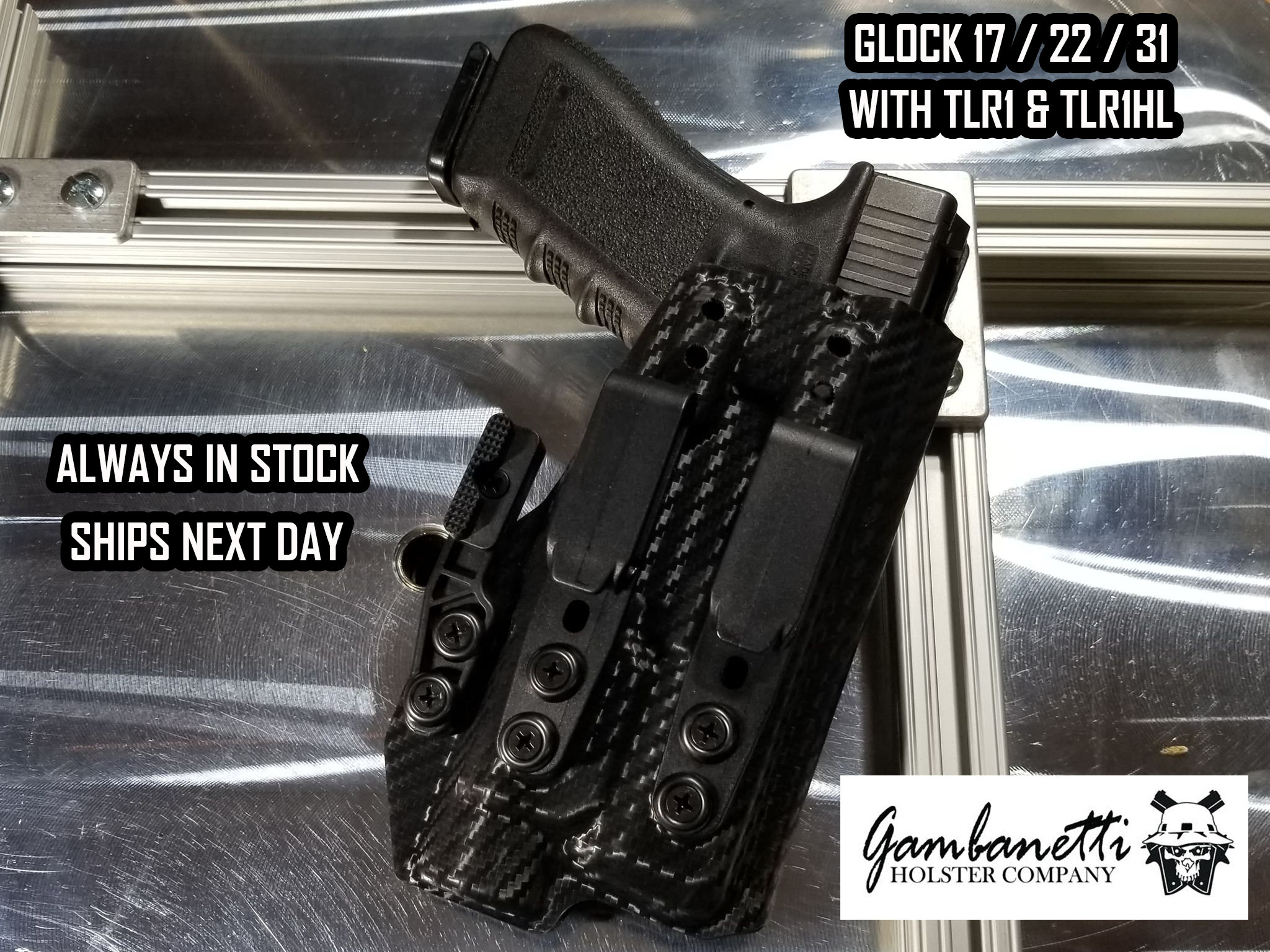 Glock 31 Leather Holster Pattern OWB - Mr. Lentz Leather Goods