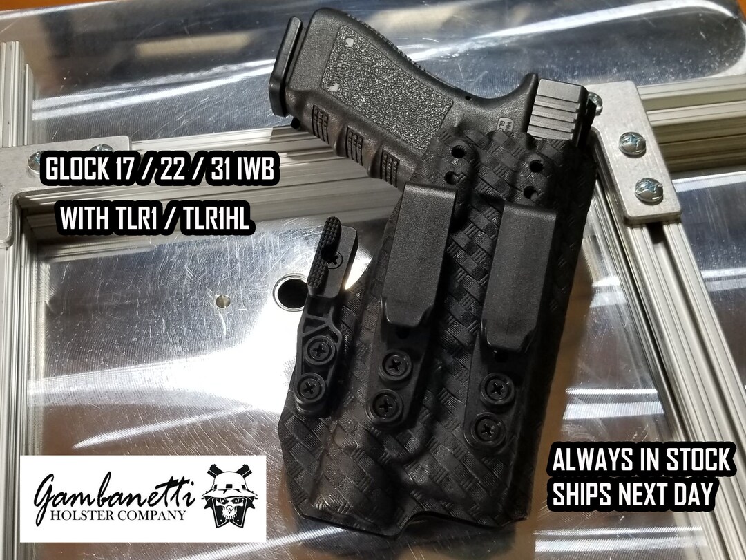 Holster for Glock 17 / 22 / 31 With TLR1 / TLR1HL. 1.5 Grip Hooks