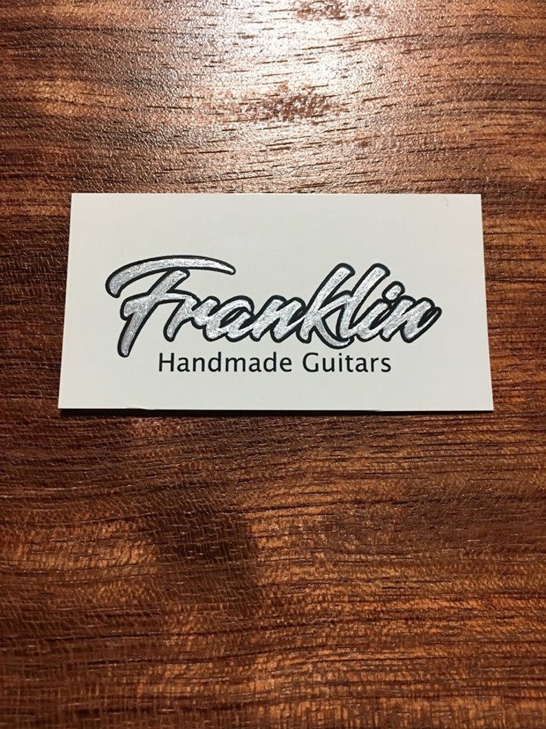 Custom Made Headstock Decal. 100 Customization. Metallic Etsy