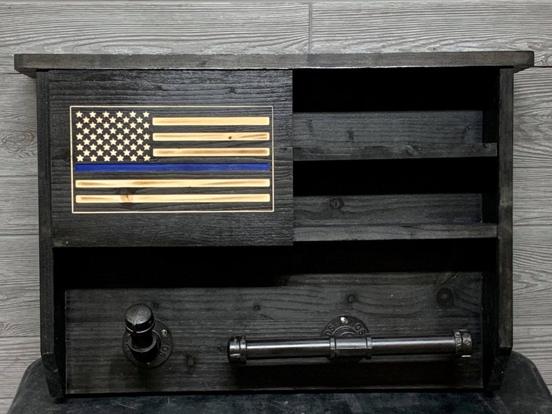 Police Gear Rack Wall Mounted, Tactical Gear Stand For Law Enforcement