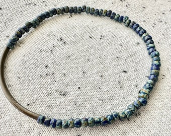 Blue Picasso Anklet, Beaded Bracelets, Ankle Bracelets, Boho Jewelry, Boho Anklet, Handmade Jewelry, Anklets, Stack Bracelets, Boho Style