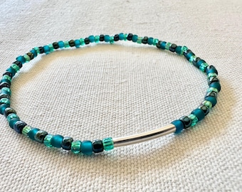 Anklet or Bracelet, Boho Style Anklet, Ocean-Inspired Anklet, Beaded Bracelets, Jewelry Gifts, Handmade Jewelry, Anklets, Ankle Bracelet