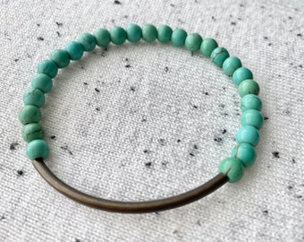 Turquoise Bracelet, Beaded Bracelets, Boho Jewelry, Bracelets, Turquoise Jewelry, Gifts for Her, Bracelets for Women, Bead Bracelets, Boho