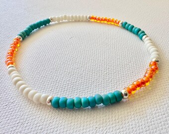Anklet Beaded Bracelet Stretchy Cute Anklets Boho Style Handmade Hippie Jewelry Gifts for Her Ankle Bracelet Boho Unique Jewelry