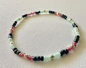 Ankle Bracelet or Beaded Bracelet - Stretchy Anklet - Beaded Ankle Bracelet - Vacation Anklet - Boho Beach Jewelry - Hippie Jewelry - Gifts