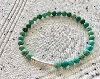 Turquoise Bead Bracelet, Beaded Bracelets, Stack Bracelets, Unique Jewelry, Gift Ideas, Womens Jewelry, Womens Bracelet, Turquoise Jewelry