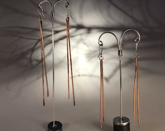 Hammered Copper Earrings
