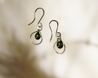 Classic Earrings - hand blown glass and wirework