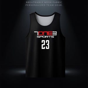 Personalized Reversible Basketball Jersey | Custom Adult & Youth Basketball Uniform image 1