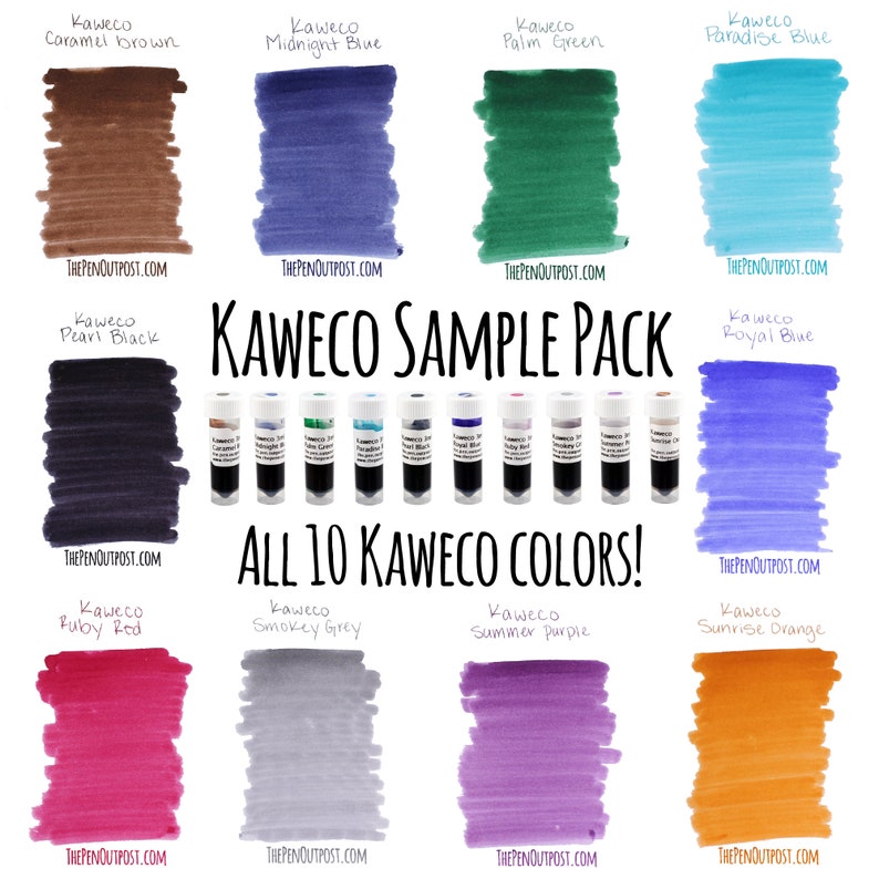 Kaweco 10 Ink 3ml Sample Pack includes all ten Kaweco Etsy