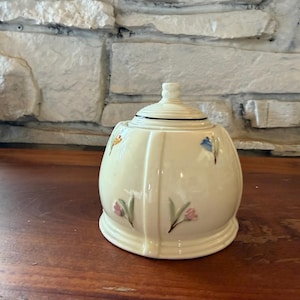 Azucarero/recipiente de cerámica vintage