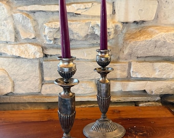 Art deco Wilcox verzilverde kandelaars