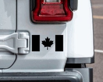 Canadian Flag Decal laptop bumper sticker vinyl