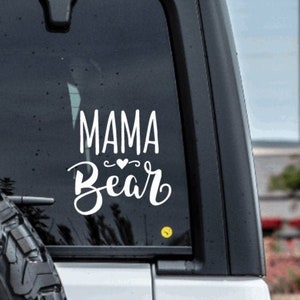 Mama Bear Vinyl Window Decal Bumper Sticker