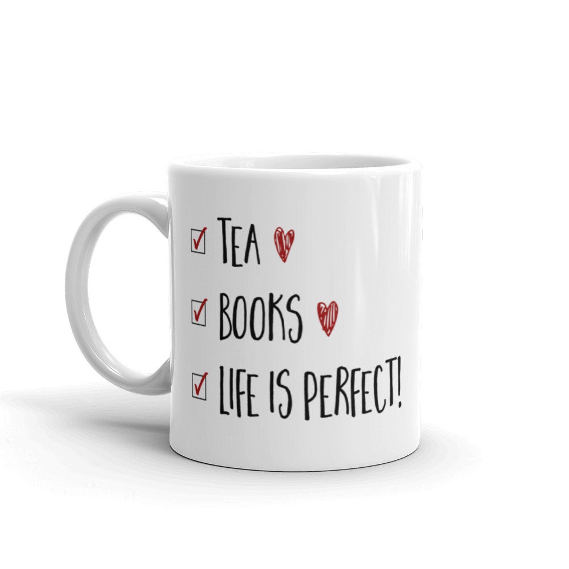 Bookish Mug Tea Books Life Is Perfect Mug Book Lover Book Etsy