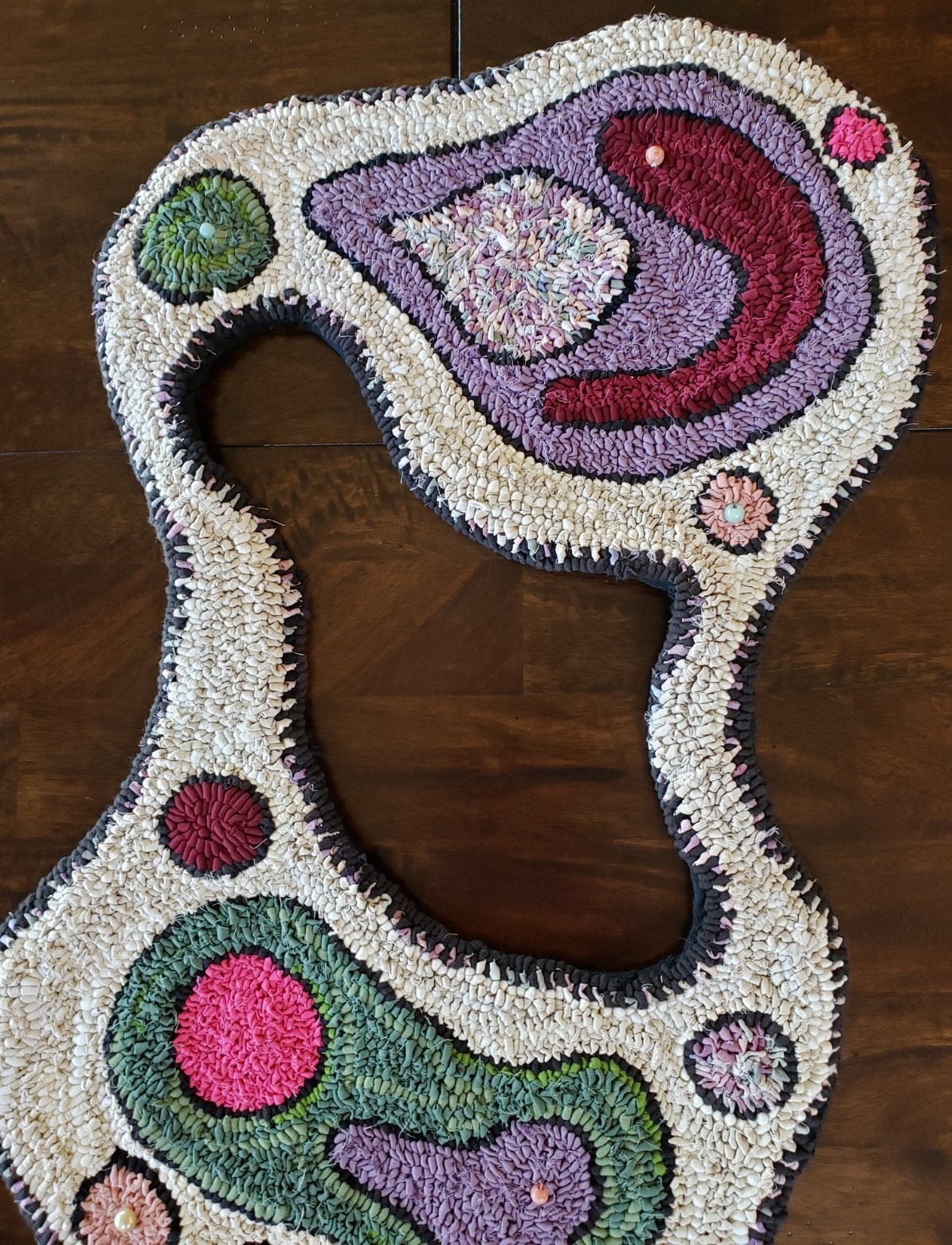 Whimpsy Rug Sheep Handhooked Rug - Whimsy - Original Design - Etsy