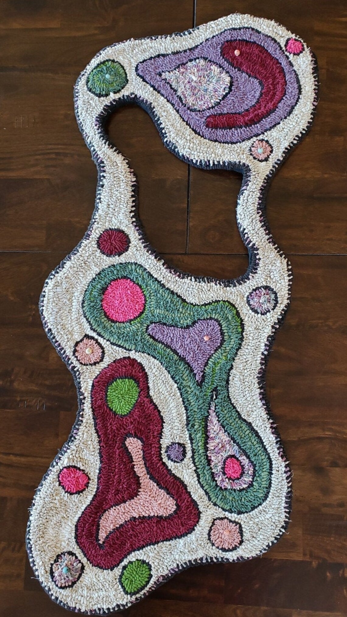Handhooked Rug - Whimsy - Original Design - Etsy