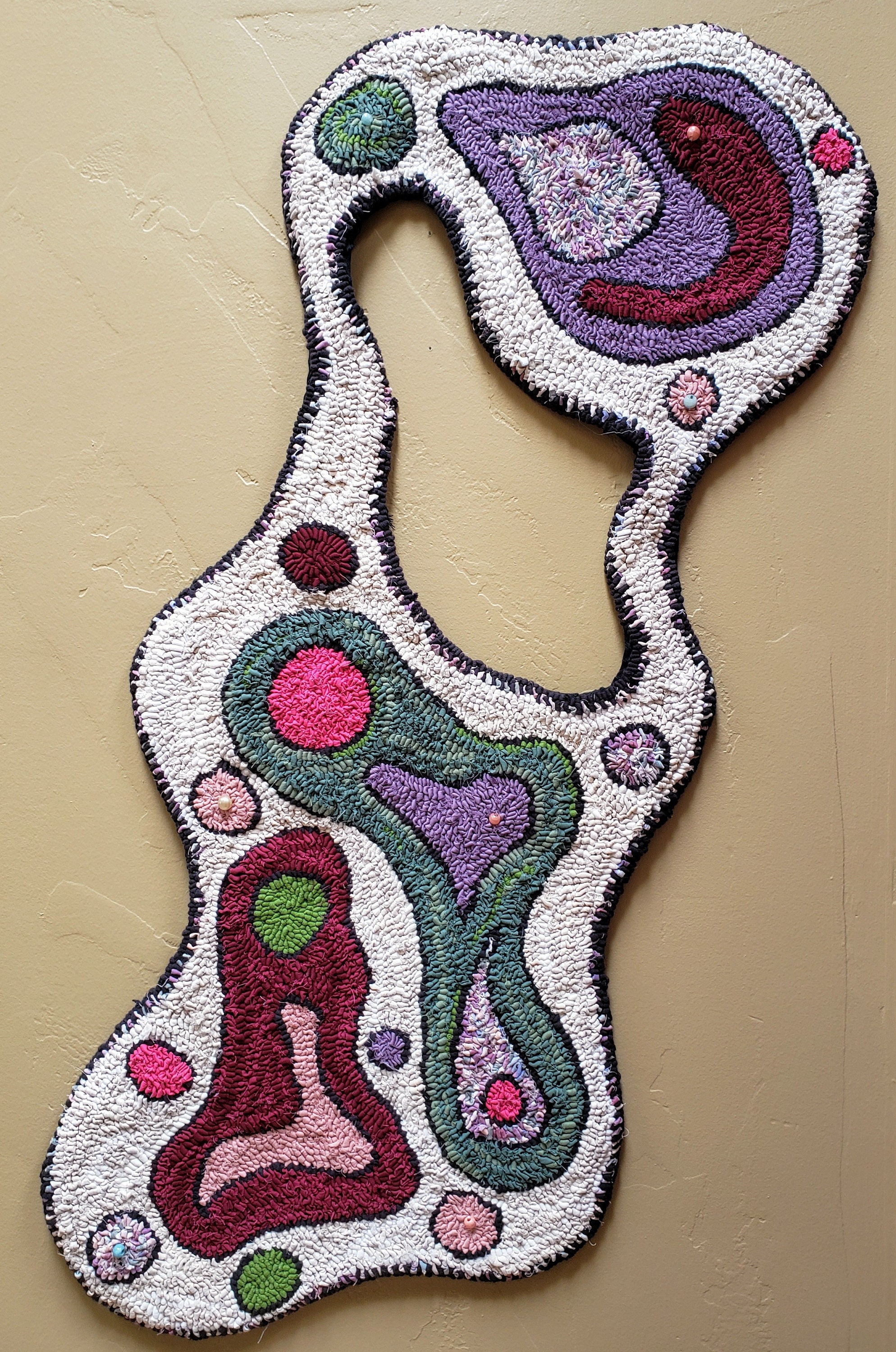 Handhooked Rug - Whimsy - Original Design - Etsy